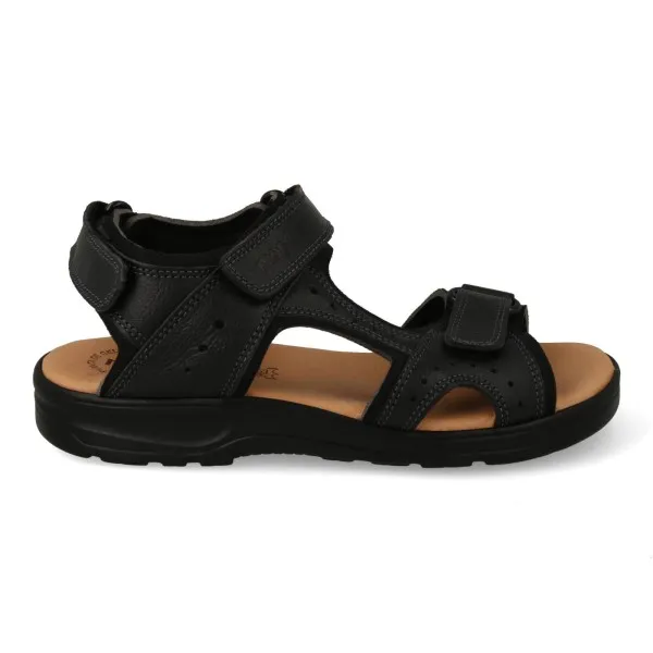 SANDALIAS DEPORTIVAS HOMBRE PIEL MOD. BLOSOM NEGRO