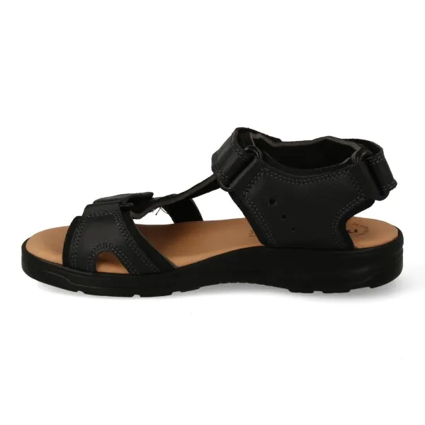 SANDALIAS DEPORTIVAS HOMBRE PIEL MOD. BLOSOM NEGRO
