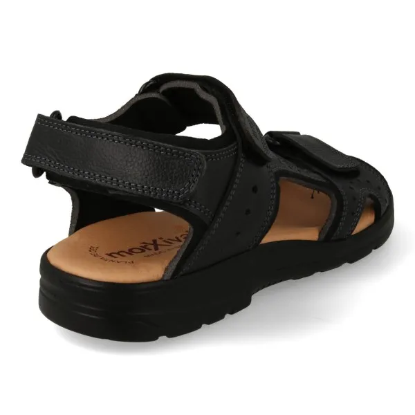 SANDALIAS DEPORTIVAS HOMBRE PIEL MOD. BLOSOM NEGRO
