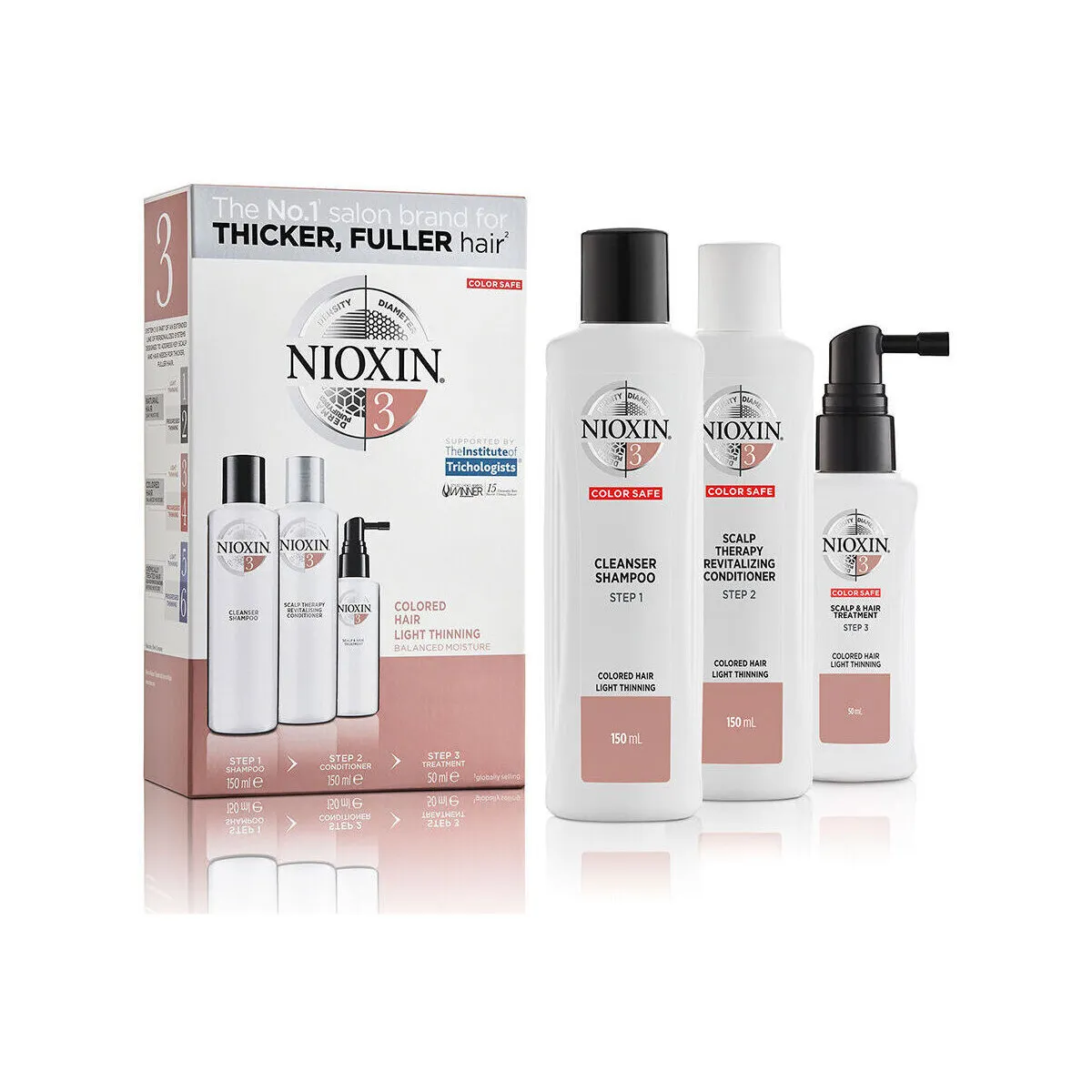SISTEMA 3  KIT  TRATAMIENTO PARA CABELLO TEñIDO LIGERAMENTE D