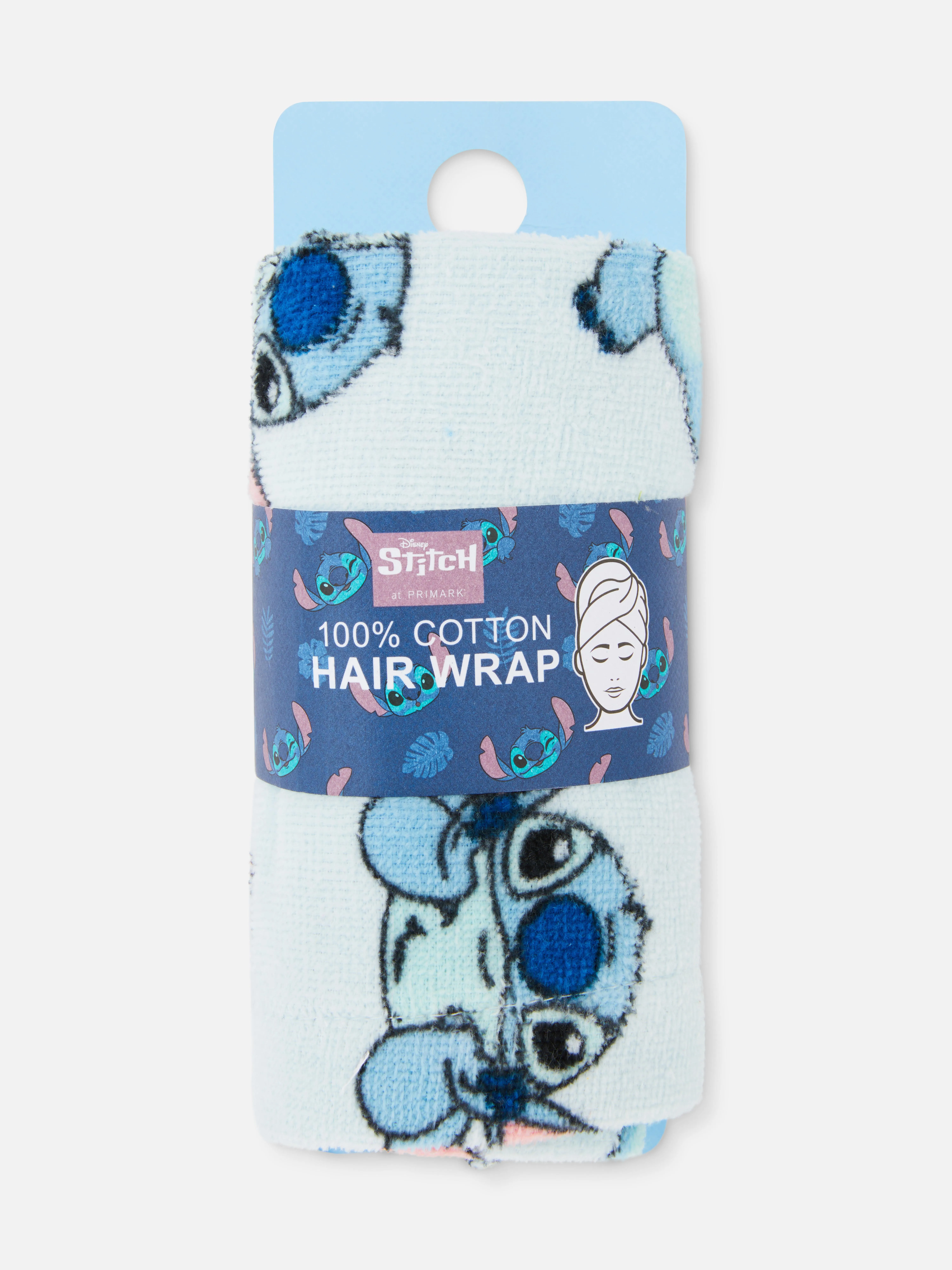 Turbante de toalla para el pelo de Stitch de Disney