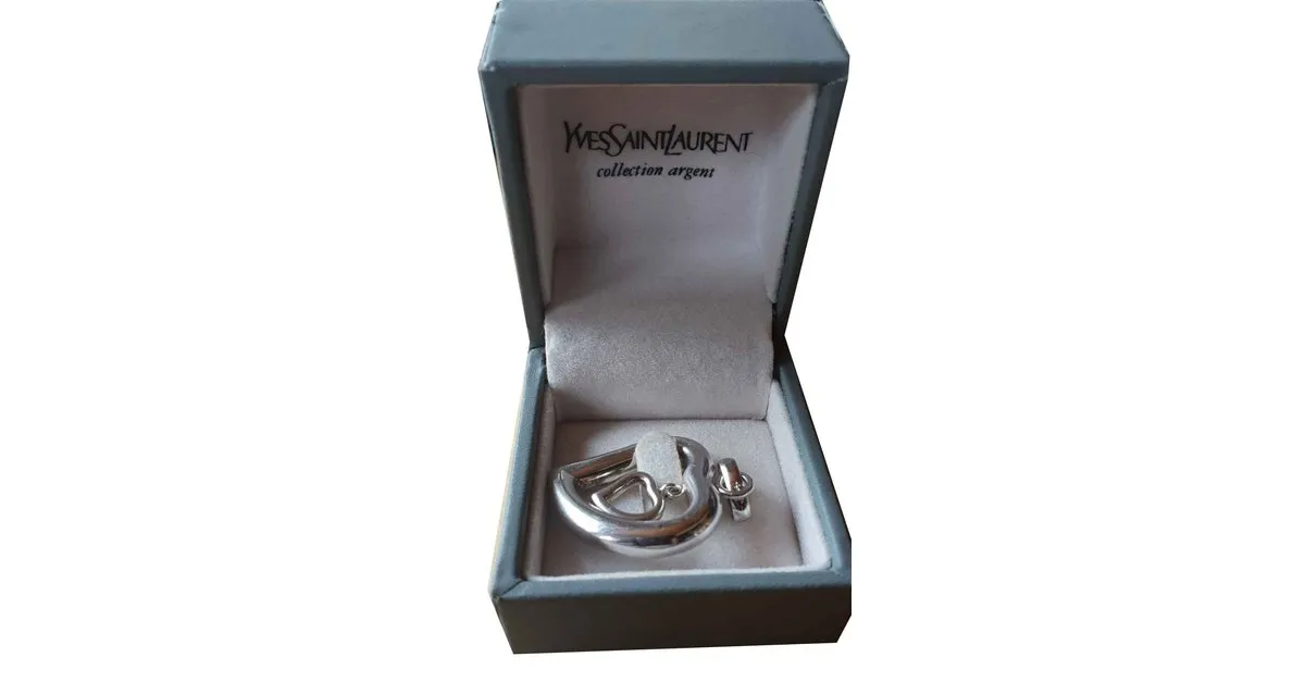 Yves Saint Laurent corazón Plata 