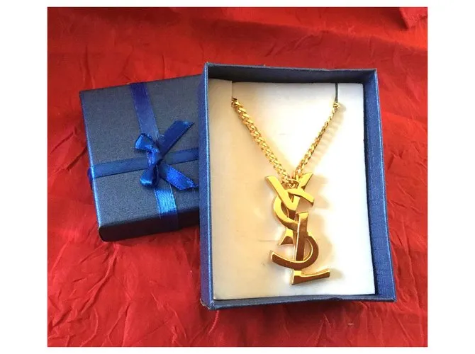 Yves Saint Laurent YSL ENTRELAZADO DURANTE Gold hardware 