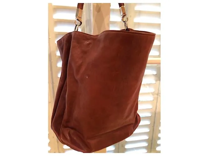 Yves Saint Laurent YSL roady hobo Castaño 