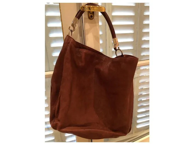 Yves Saint Laurent YSL roady hobo Castaño 