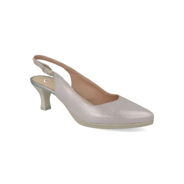 ZAPATOS DESTALONADOS MUJER MOD. MARGOT PLATA
